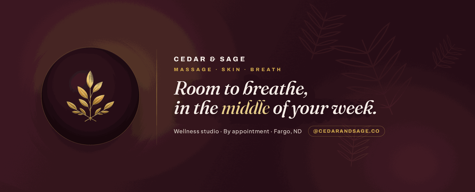 Cedar & Sage cover banner