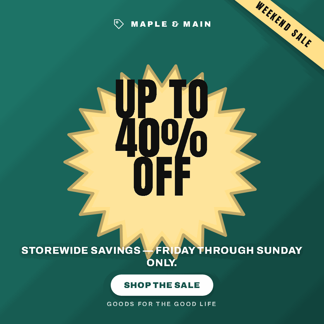 Boutique weekend-sale promotional post